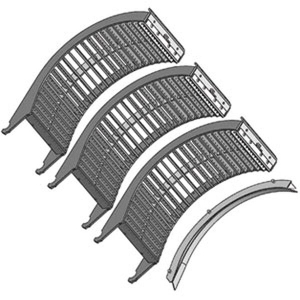 Aftermarket V18023 3 Part RED Concaves Soybean and Corn Fits International Harvester Combine COT30-0073 - main